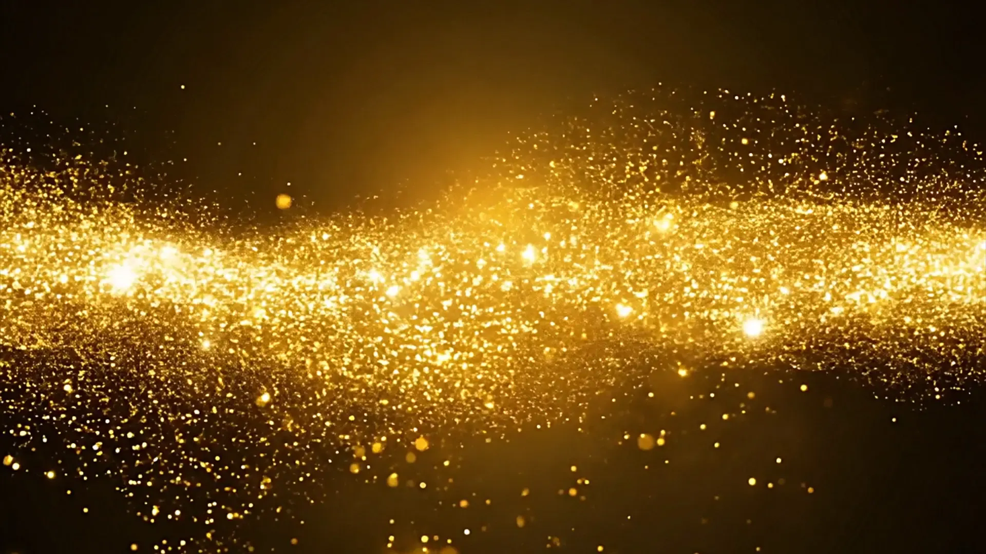 Golden Wave Particle Overlay for Award Ceremony Videos